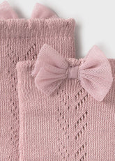 Medias Tul Moño Rosa Mayoral detalle